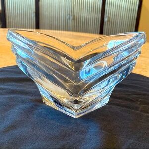 Vintage Mikasa DECO Bowl -6 1/2" Crystal Votive Candle Holder Germany NE…